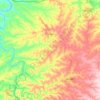 Mapa topográfico Assaí, altitud, relieve