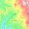 Mapa topográfico Anolaima, altitud, relieve