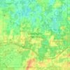 Mapa topográfico Watertown Charter Township, altitud, relieve