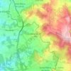 Mapa topográfico São João de Ver, altitud, relieve