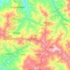 Mapa topográfico Olmedo, altitud, relieve