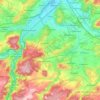 Mapa topográfico Bad Kreuznach, altitud, relieve