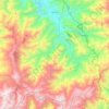 Mapa topográfico Quinara, altitud, relieve