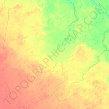 Mapa topográfico Чередовское сельское поселение, altitud, relieve