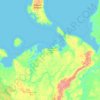 Mapa topográfico Distrito autónomo de Nenetsia, altitud, relieve