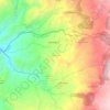 Mapa topográfico Tununguá, altitud, relieve