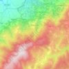 Mapa topográfico Folgosinho, altitud, relieve