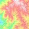 Mapa topográfico Gualel, altitud, relieve