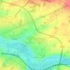 Mapa topográfico Camon, altitud, relieve