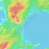 Mapa topográfico Mira Gut, altitud, relieve