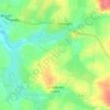 Mapa topográfico La Selle-en-Luitré, altitud, relieve