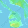 Mapa topográfico Rangiwaea Island, altitud, relieve