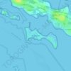 Mapa topográfico Île de Boëde, altitud, relieve