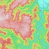 Mapa topográfico Glen Nevis, altitud, relieve