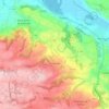 Mapa topográfico Dolomieu, altitud, relieve