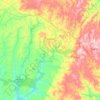 Mapa topográfico Candiota, altitud, relieve
