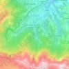 Mapa topográfico Isola del Gran Sasso d'Italia, altitud, relieve