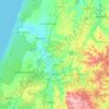 Mapa topográfico Leiria, altitud, relieve