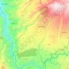 Mapa topográfico Malchingui, altitud, relieve