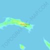 Mapa topográfico Great Stirrup Cay, altitud, relieve