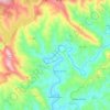 Mapa topográfico Janeiro de Baixo, altitud, relieve