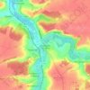 Mapa topográfico Trois-Rivières, altitud, relieve