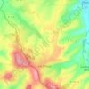 Mapa topográfico Les Étilleux, altitud, relieve