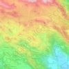 Mapa topográfico Carapelle Calvisio, altitud, relieve
