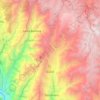 Mapa topográfico Guaca, altitud, relieve