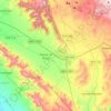Mapa topográfico Palmar de Bravo, altitud, relieve