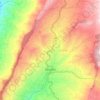 Mapa topográfico Silvania, altitud, relieve