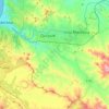 Mapa topográfico Estero Marga-Marga, altitud, relieve