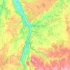 Mapa topográfico 86320, altitud, relieve