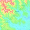 Mapa topográfico Monte Alverne, altitud, relieve