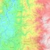 Mapa topográfico Neira, altitud, relieve