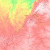 Mapa topográfico Mutshatsha, altitud, relieve