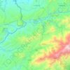 Mapa topográfico Puyango, altitud, relieve