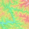 Mapa topográfico Kishtwar, altitud, relieve