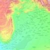 Mapa topográfico Panyab, altitud, relieve