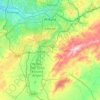 Mapa topográfico Çankaya, altitud, relieve