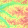Mapa topográfico Комаричский район, altitud, relieve