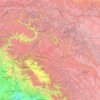 Mapa topográfico Kashmir, altitud, relieve