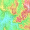 Mapa topográfico Yarra Ranges National Park, altitud, relieve