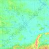 Mapa topográfico Saline County, altitud, relieve