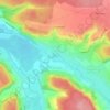 Mapa topográfico Saint-Aubin-le-Cauf, altitud, relieve