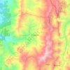 Mapa topográfico Chaguaní, altitud, relieve