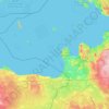 Mapa topográfico Кингисеппский район, altitud, relieve