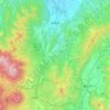 Mapa topográfico Myōkō, altitud, relieve