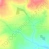 Mapa topográfico Carhue, altitud, relieve