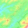 Mapa topográfico 12 de Diciembre, altitud, relieve